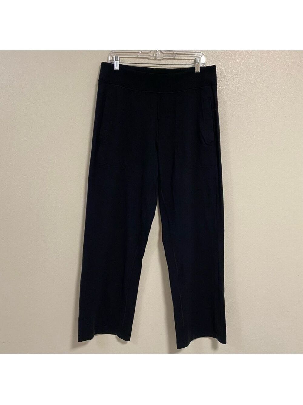 Lululemon Sweat Pants Men’s Size Large Black Lightweight Pull on wide leg sweats